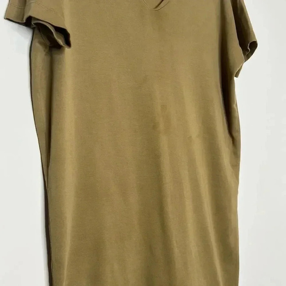 PROLOGUE WOMEN'S SHORT SLEEVE V-NECK ESSENTIAL MIDI T-SHIRT DRESS - Picture 3 of 7